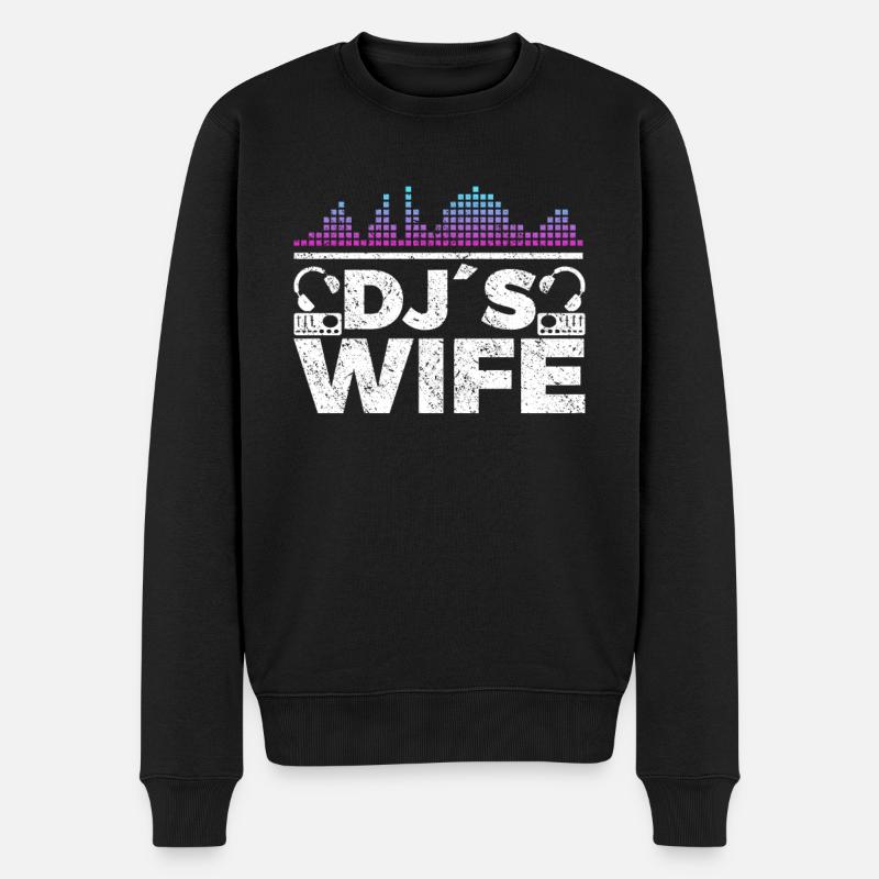 DJ Auftritt Auflegen - Männer Premium Bio Pullover - Schwarz