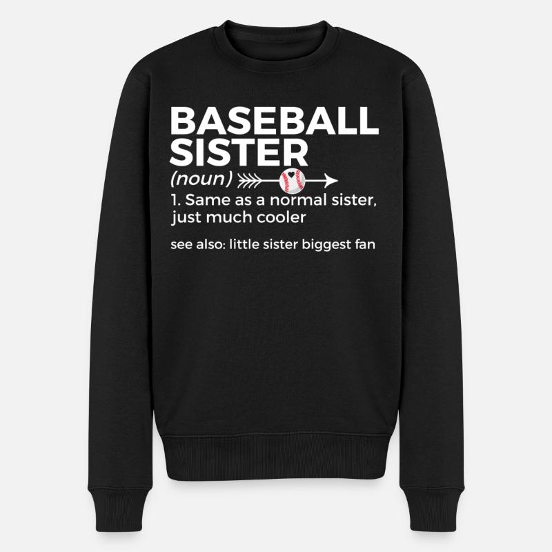 Baseball pour les joueurs de baseball - Pull Premium bio Homme - noir
