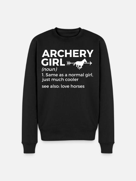 Archery Archer - Men's Premium Organic Jumper - black