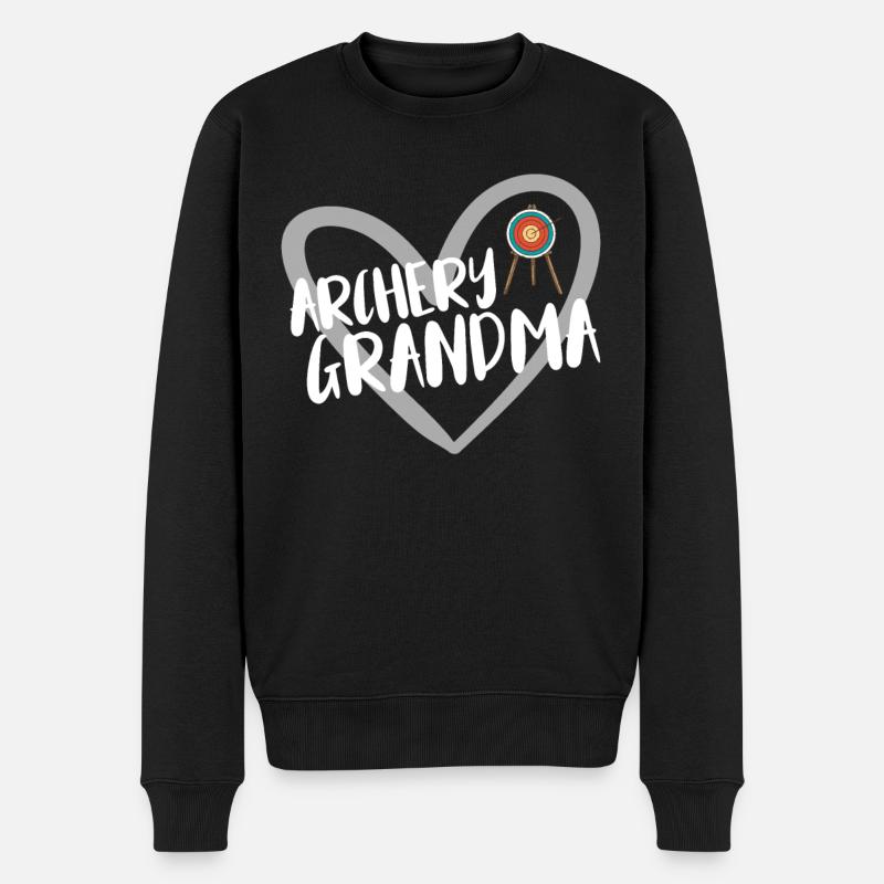 Bogenschießen Bogenschütze - Männer Premium Bio Pullover - Schwarz