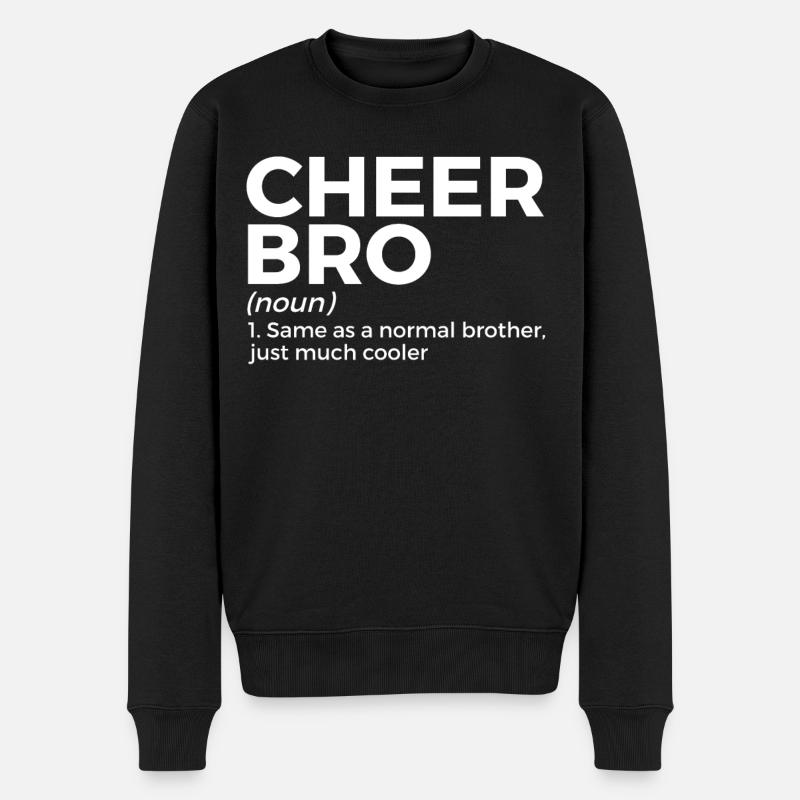 Cheerleader Cheerleading - Männer Premium Bio Pullover - Schwarz