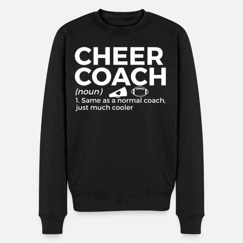 Cheerleader Cheerleading - Männer Premium Bio Pullover - Schwarz