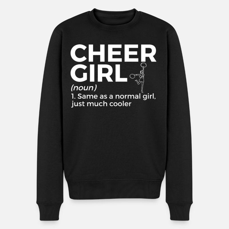 Pom-pom girl Cheerleading - Pull Premium bio Homme - noir