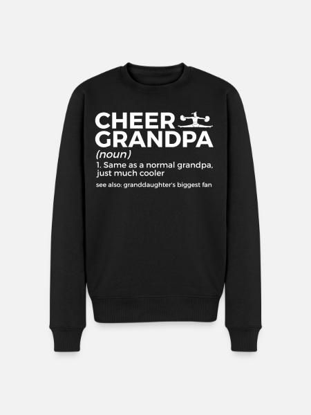 Cheerleader Cheerleading - Männer Premium Bio Pullover - Schwarz