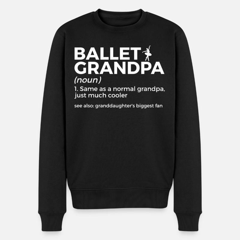Ballet Tanzen - Männer Premium Bio Pullover - Schwarz