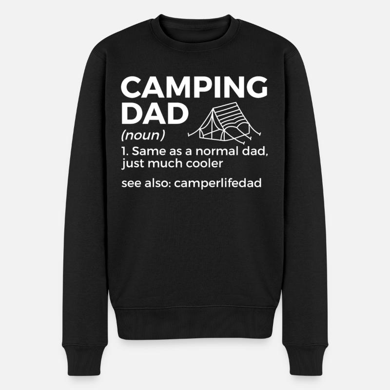 Camping Camping Camping-car - Pull Premium bio Homme - noir