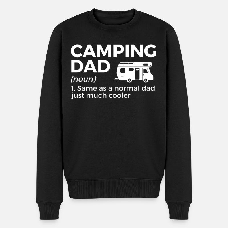 Camping Camping Camping-car - Pull Premium bio Homme - noir