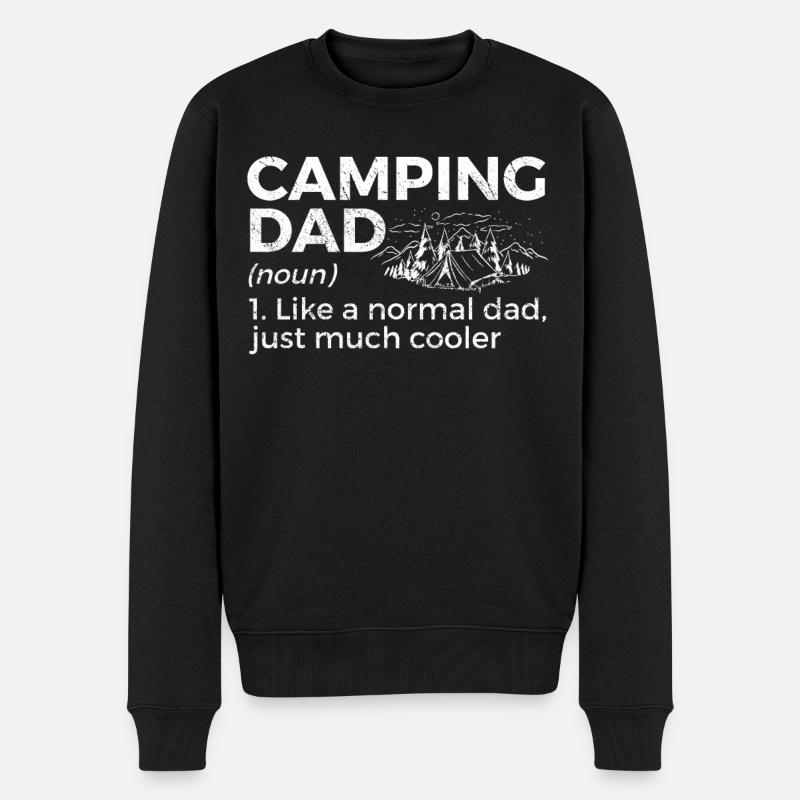 Camping Camping Camping-car - Pull Premium bio Homme - noir
