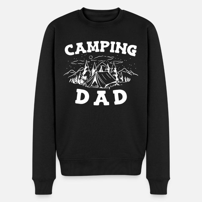 Camping Camping Camping-car - Pull Premium bio Homme - noir