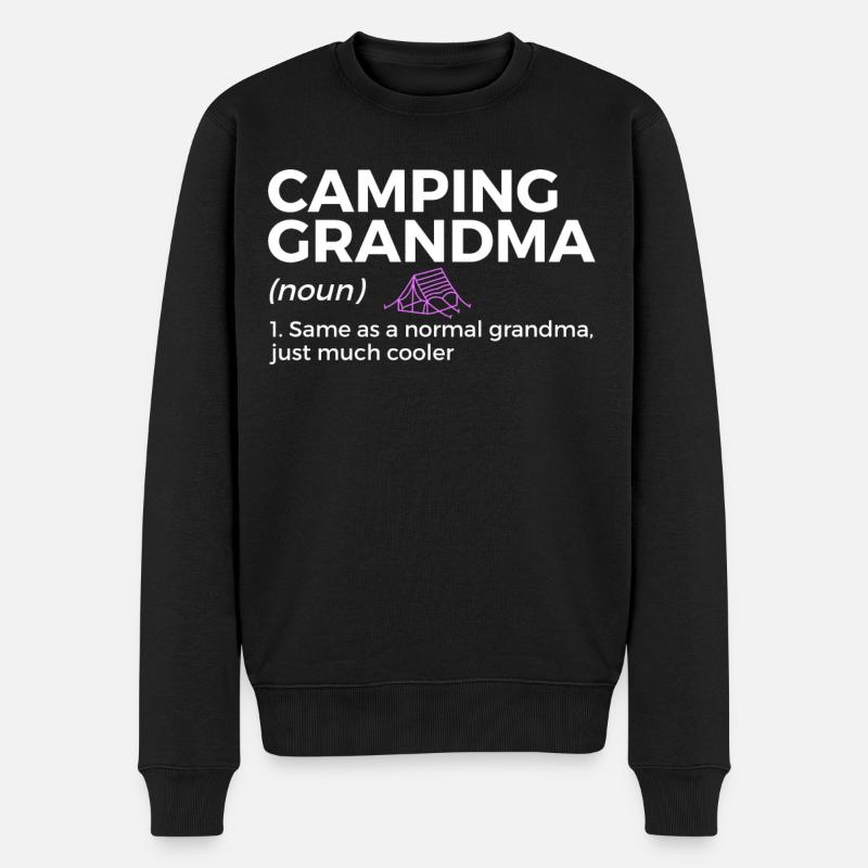 Camping Camping Camping-car - Pull Premium bio Homme - noir