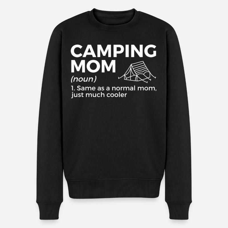 Camping Camping Camping-car - Pull Premium bio Homme - noir