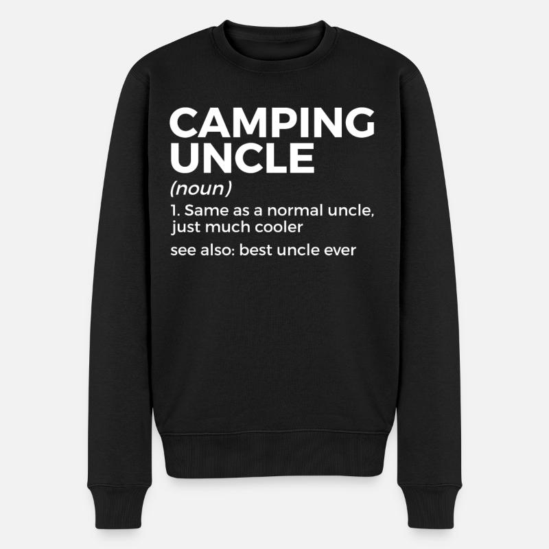Camping Zelten Wohnmobil - Männer Premium Bio Pullover - Schwarz