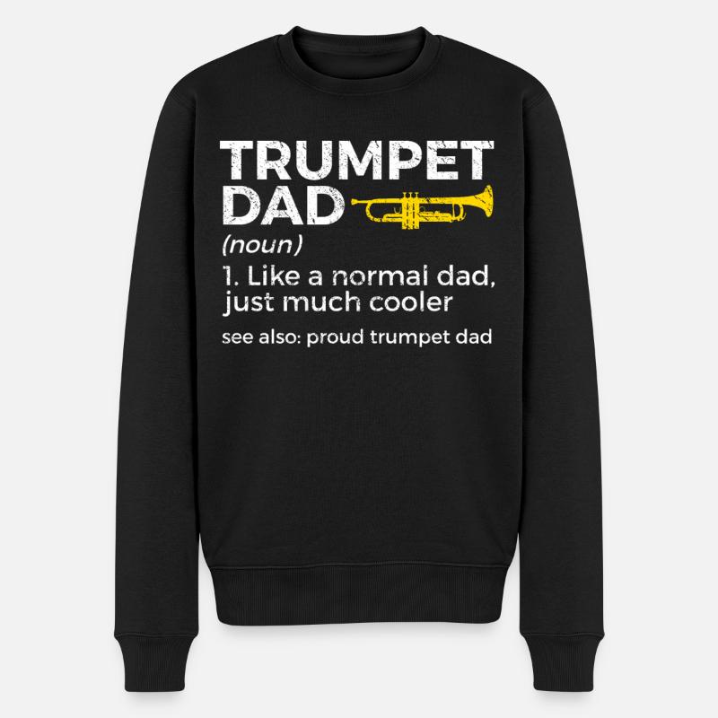 Trompette Musicien Cuivres - Pull Premium bio Homme - noir