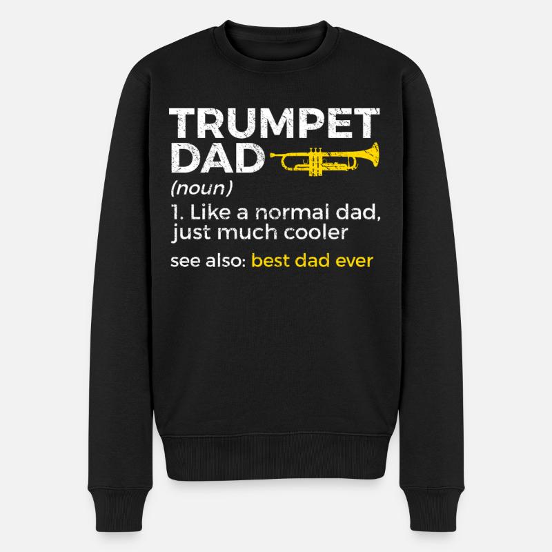 Trompette Musicien Cuivres - Pull Premium bio Homme - noir