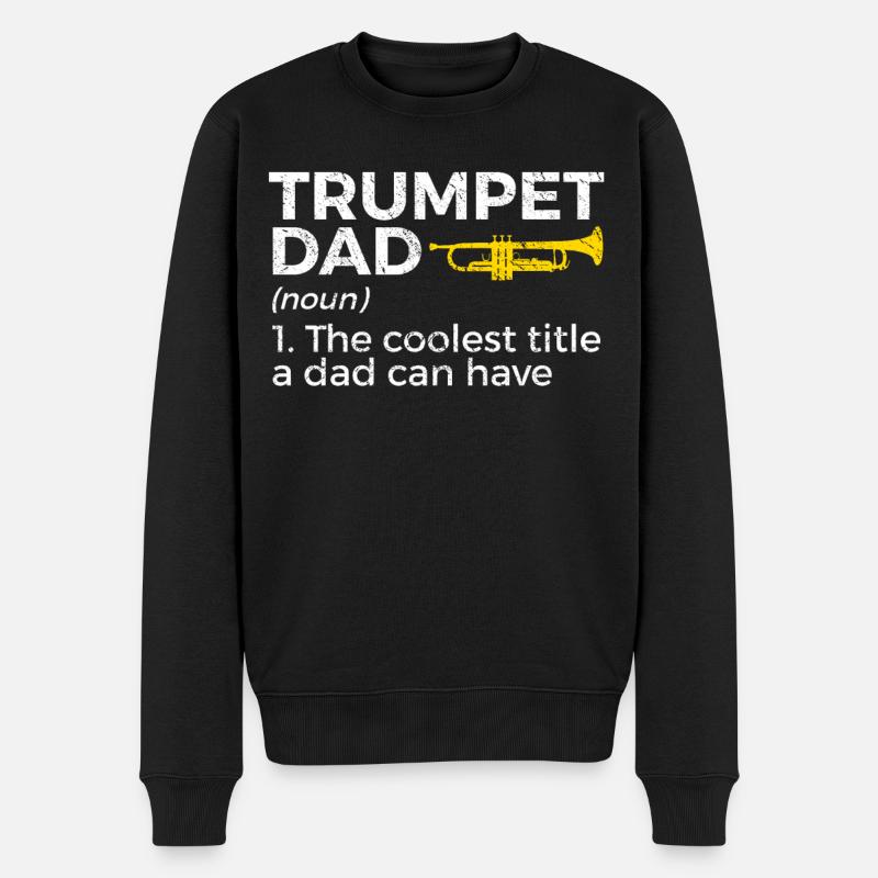 Trompette Musicien Cuivres - Pull Premium bio Homme - noir