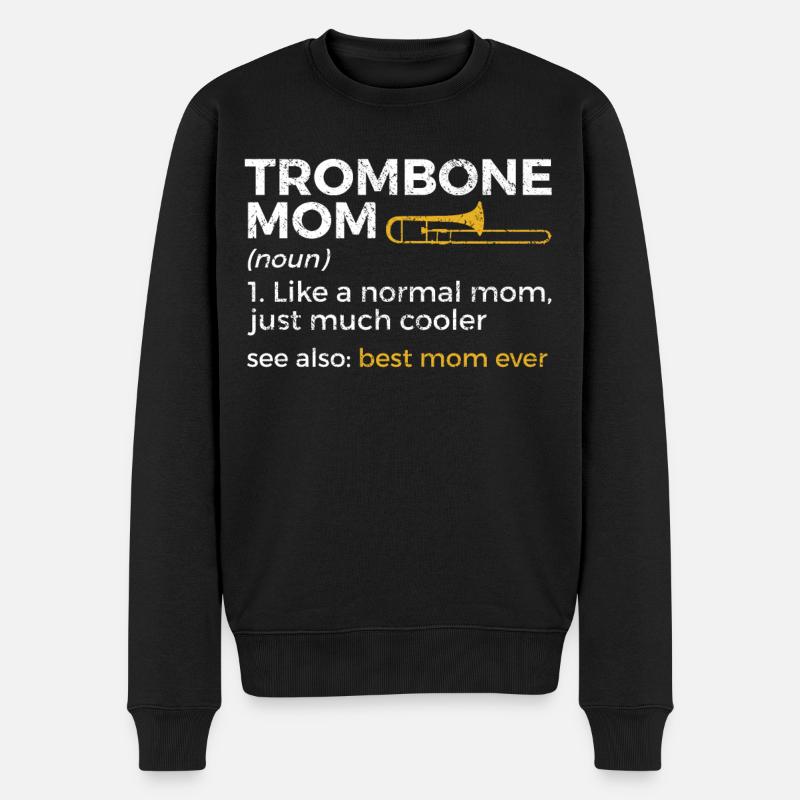 Trombone Musicien Brass Band - Pull Premium bio Homme - noir