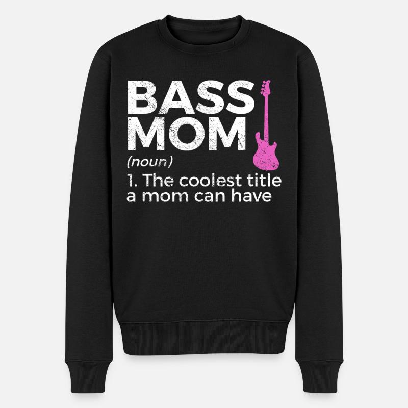 Musicien de guitare basse - Pull Premium bio Homme - noir