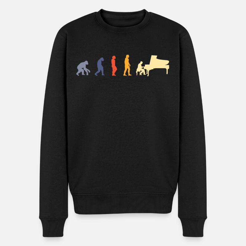Musicien de piano - Pull Premium bio Homme - noir