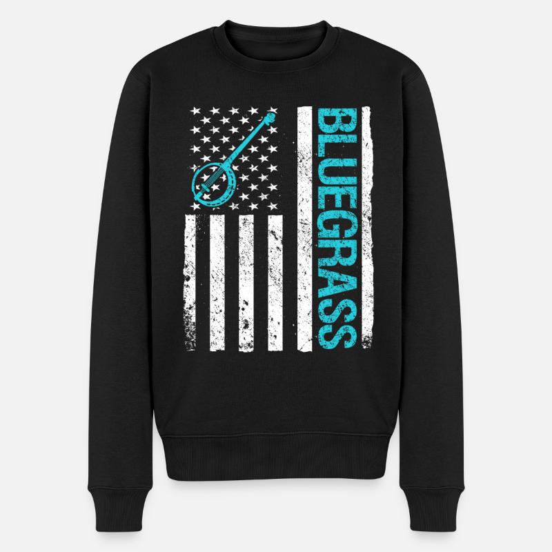 Musicien de banjo - Pull Premium bio Homme - noir