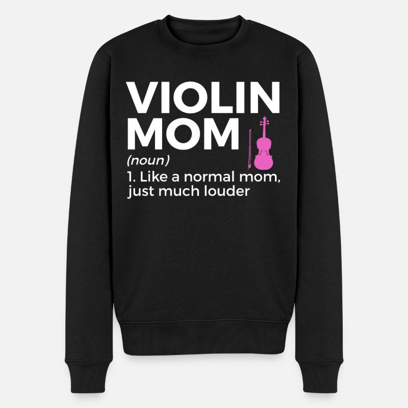 Violine Geige Musiker - Männer Premium Bio Pullover - Schwarz