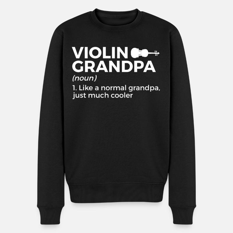 Violon Musicien - Pull Premium bio Homme - noir