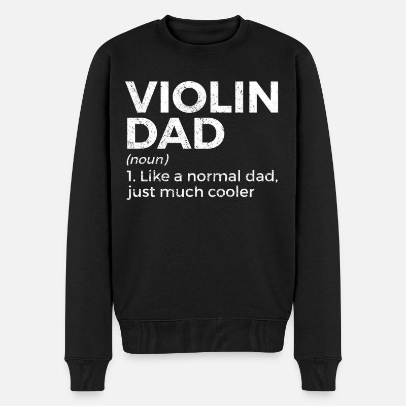 Violon Musicien - Pull Premium bio Homme - noir