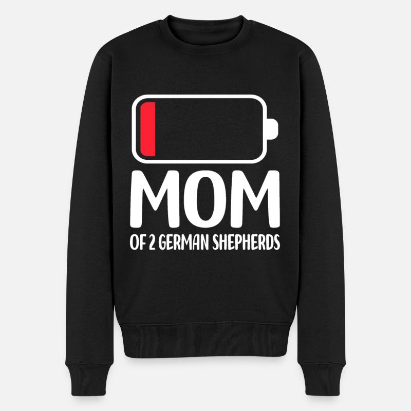 Schäferhunde - Männer Premium Bio Pullover - Schwarz