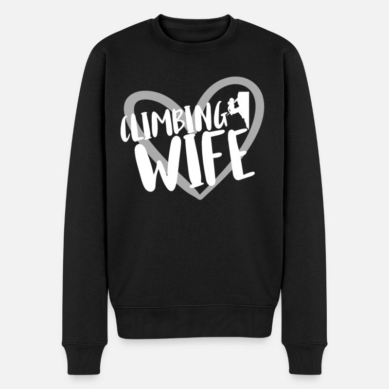 Escalade Alpinisme - Pull Premium bio Homme - noir