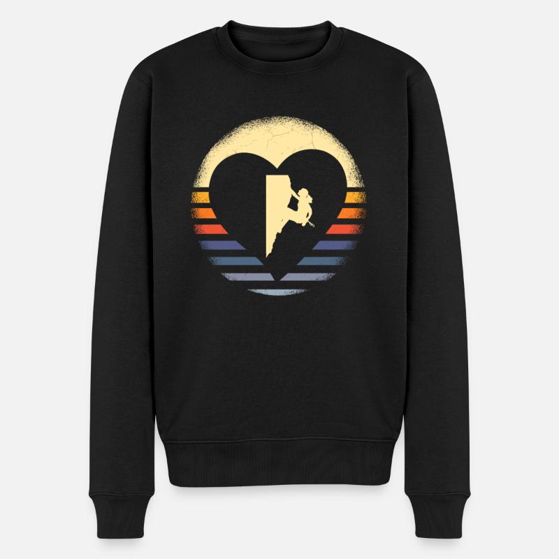 Escalade Alpinisme - Pull Premium bio Homme - noir