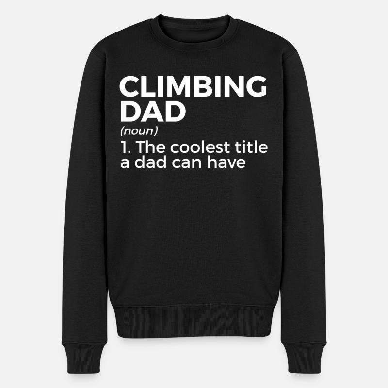 Escalade Alpinisme - Pull Premium bio Homme - noir
