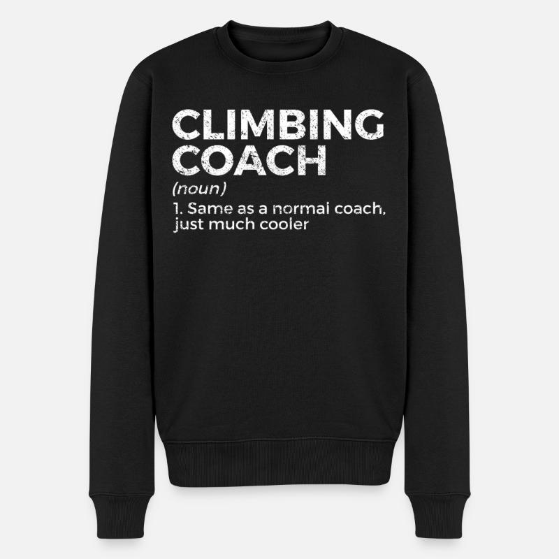 Escalade Alpinisme - Pull Premium bio Homme - noir