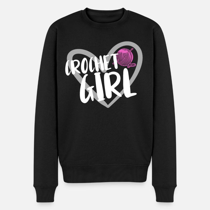 Crochet - Pull Premium bio Homme - noir