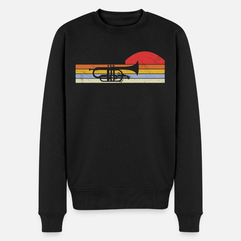 Mellophon Musiker - Männer Premium Bio Pullover - Schwarz