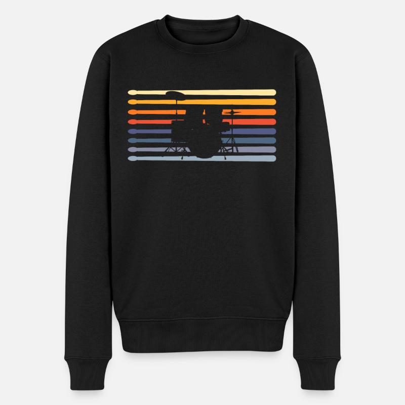 Musicien de batterie - Pull Premium bio Homme - noir