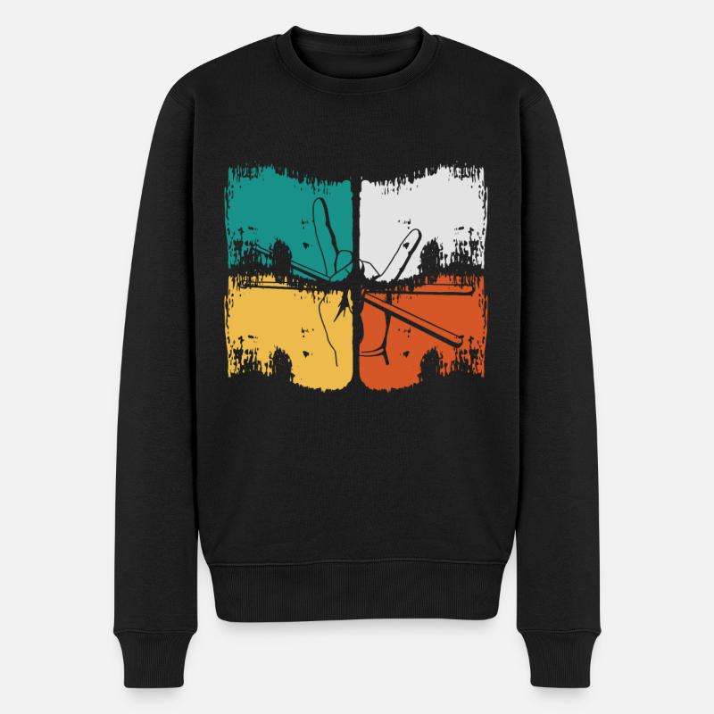 Musicien de batterie - Pull Premium bio Homme - noir