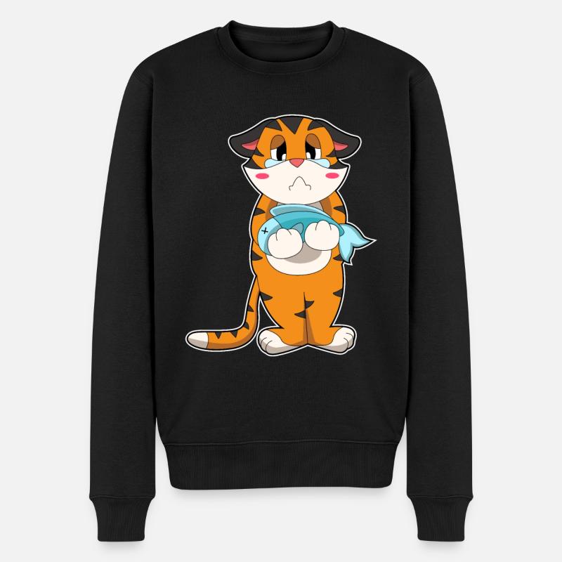 Poisson tigre - Pull Premium bio Homme - noir