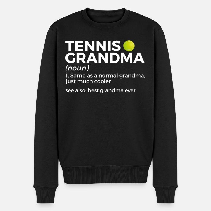 Tennis Geschenk - Männer Premium Bio Pullover - Schwarz