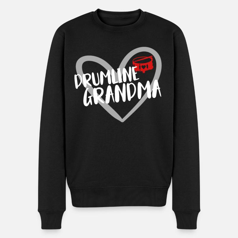 Drumline Trommeln Geschenk - Männer Premium Bio Pullover - Schwarz