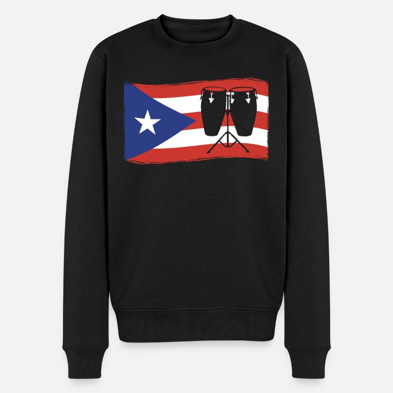 Musicien Konga - Pull Premium bio Homme - noir