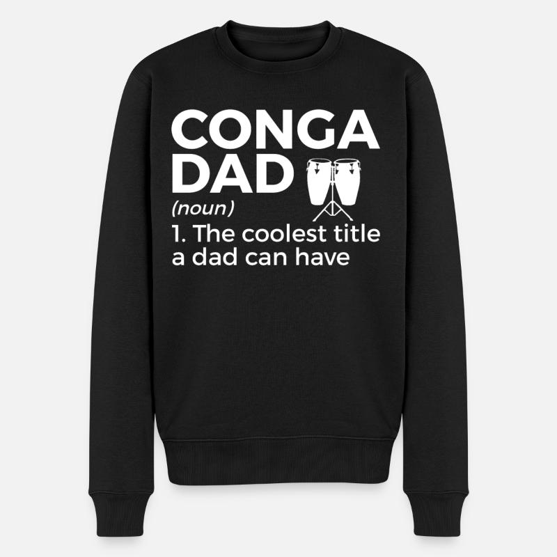 Musicien Konga - Pull Premium bio Homme - noir