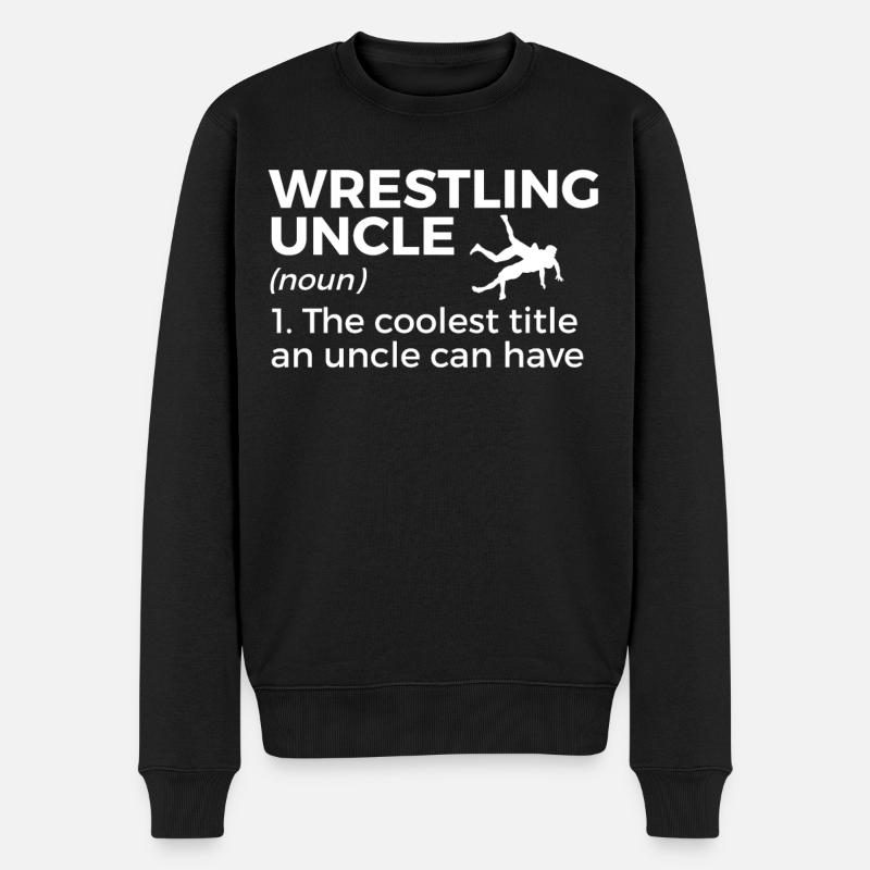 Lutte - Pull Premium bio Homme - noir