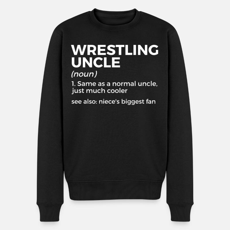 Lutte - Pull Premium bio Homme - noir