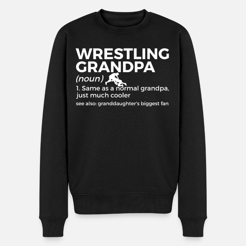 Wrestling - Männer Premium Bio Pullover - Schwarz