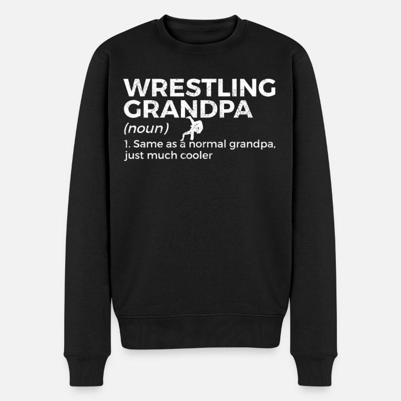Wrestling - Männer Premium Bio Pullover - Schwarz