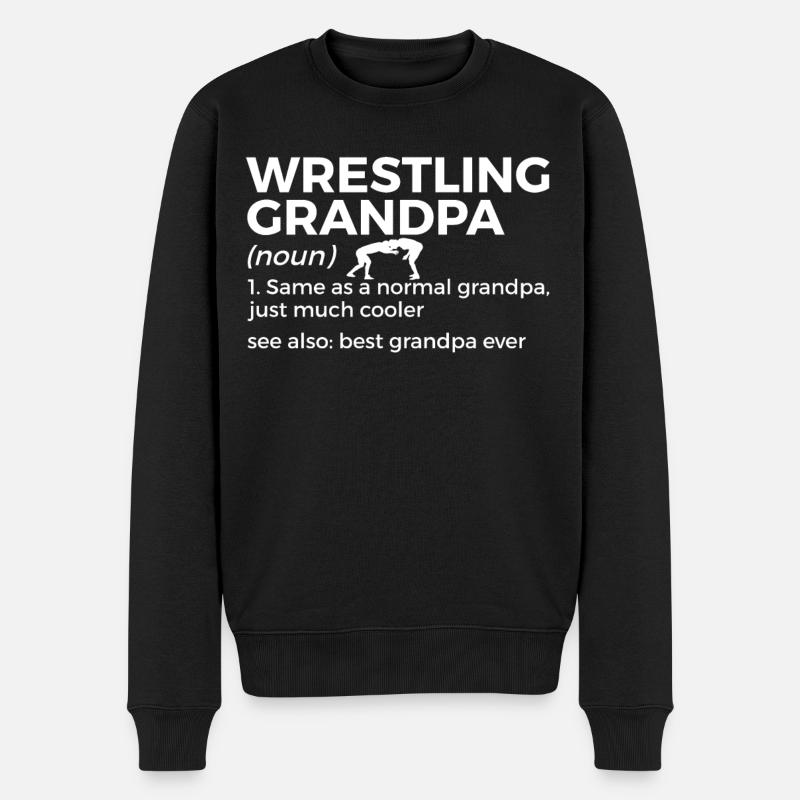 Wrestling - Männer Premium Bio Pullover - Schwarz