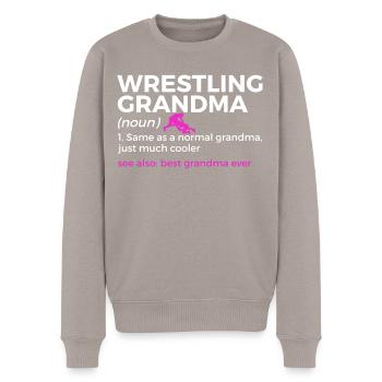 Wrestling - Männer Premium Bio Pullover - Taupe - Vorne - Nico (187cm)
