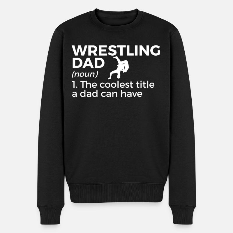 Wrestling - Männer Premium Bio Pullover - Schwarz
