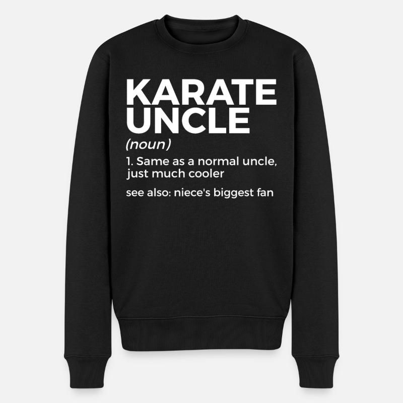 Karate - Männer Premium Bio Pullover - Schwarz