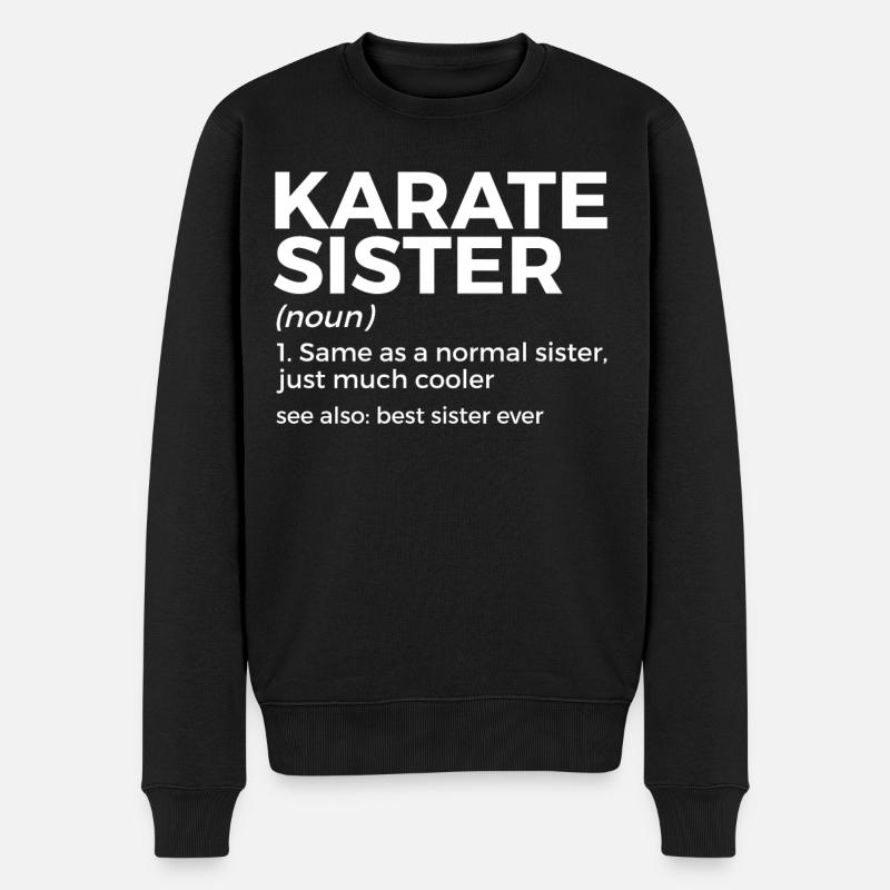 Karate - Männer Premium Bio Pullover - Schwarz