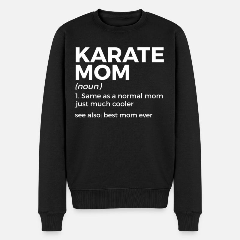 Karate - Männer Premium Bio Pullover - Schwarz